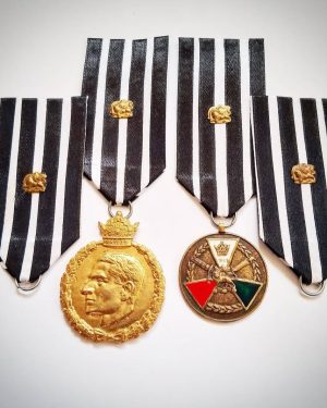 ۱ عدد روبان برای مدال افتخار به همراه حلقه فلزی برای نصب مدال