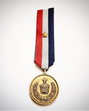 ۱ عدد روبان زیبای مدال به همراه حلقه فلزی برای نصب مدال(ناموجود)