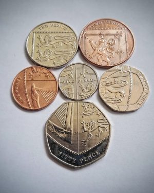 مجموعه سکه طرح سپر سلطنتی انگلیس