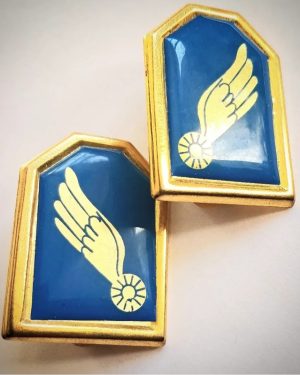 جفت نشان یقه فلزی رسته پشتیبانی هوایی نیروی هوایی ارتش نهاجا