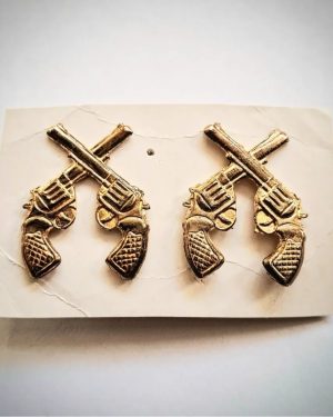 جفت نشان یقه فلزی پلیس شهربانی دهه ۶۰