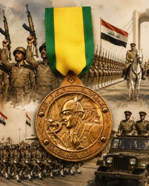 مدال جشن 50 اُمین سالگرد تاسیس ارتش عراق یا گلدن جوبیلی