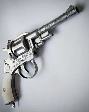 کلت یا هفت‌تیر فلزی قدیمی نوستالژیک ترقه کاغذی