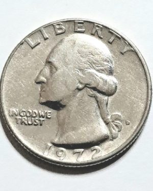 سکه کوارتر دلار ۲۵ سنت لیبرتی آمریکا ۱۹۷۲