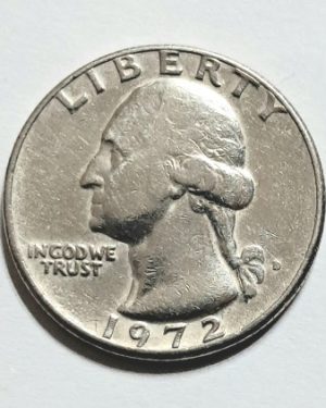 سکه کوارتر دلار ۲۵ سنت لیبرتی آمریکا ۱۹۷۲